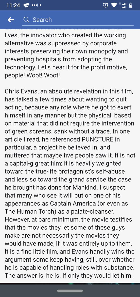 LaVedaHMason's tweet photo. @ChrisEvans, @AdamTroyCastro wrote this about your movie Puncture - and I'm one of the "5 people" who saw it. You did amazing work. Keep the faith. ❤️
Actual link: https://t.co/2mXTLnH640 https://t.co/yG9iuVoINz