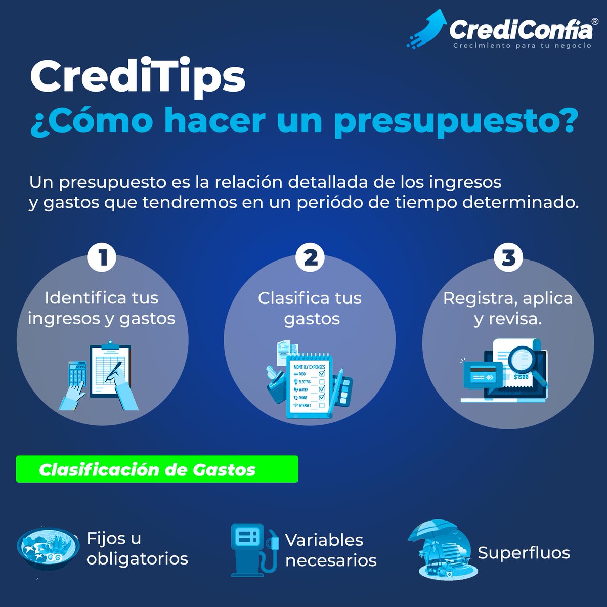 Crediconfia's tweet photo. Hoy es viernes de #CrediTips https://t.co/zoQhtPBbQY