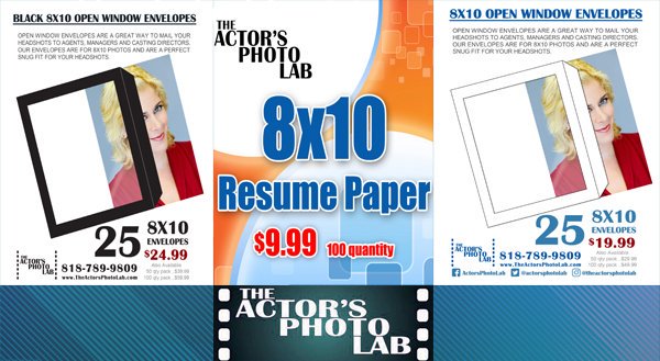 actorsphotolab's tweet photo. 8x10 open window envelopes & resume paper already cut to fit your 8x10 #powerfulheadshots are sold at our office & via https://t.co/wIiraFakpr & https://t.co/PdxEyxpAVF
#actorsphotolab #clearwindowenvelopes #resumepaper #printingservices #ebay #amazon #actorslife #workingactor https://t.co/4pxXzSZrQT