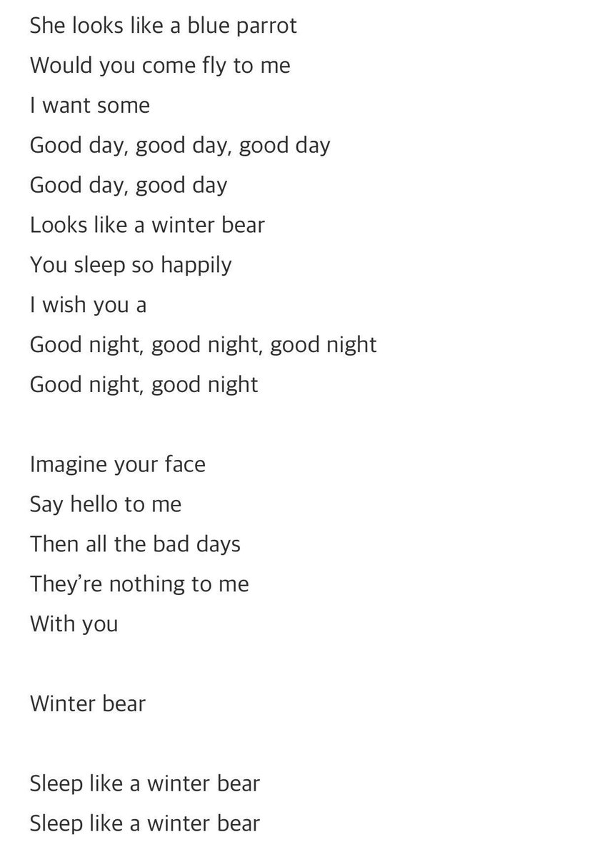 Syaegi93's tweet photo. I read the lyrics of winter bear and i suddenly thinking about Taehyung's grandmother. Im sad for you too bae. He's really miss his grandma. 
#IPurpleYou1000 #WinterBea @BTS_twt https://t.co/VtiTFHaoKA