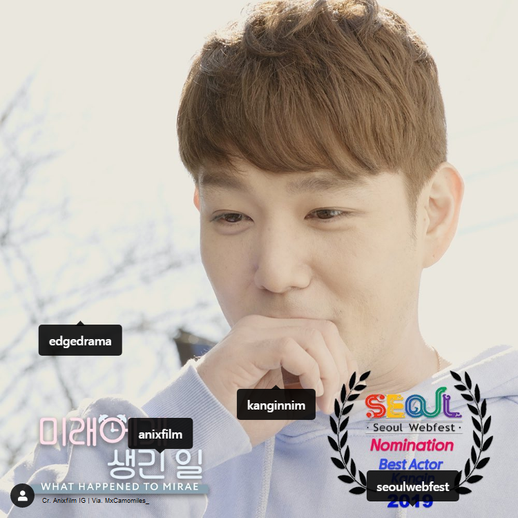 MxCamomiles_'s tweet photo. [FOTO] 190809 Actualización de IG Anixfilm con #Kangin 💙 y recordándonos que el episodio #7 ya esta en Youtube! 😍💙

☼ Trans: Lo que le sucedió a Mirae. #edgedrama Kangin está nominado como el mejor actor en el Seoul WebFest. #WhatHappenedToMirae #Kangin #HanIsu 
(+) https://t.co/CiDAZJp6Zq