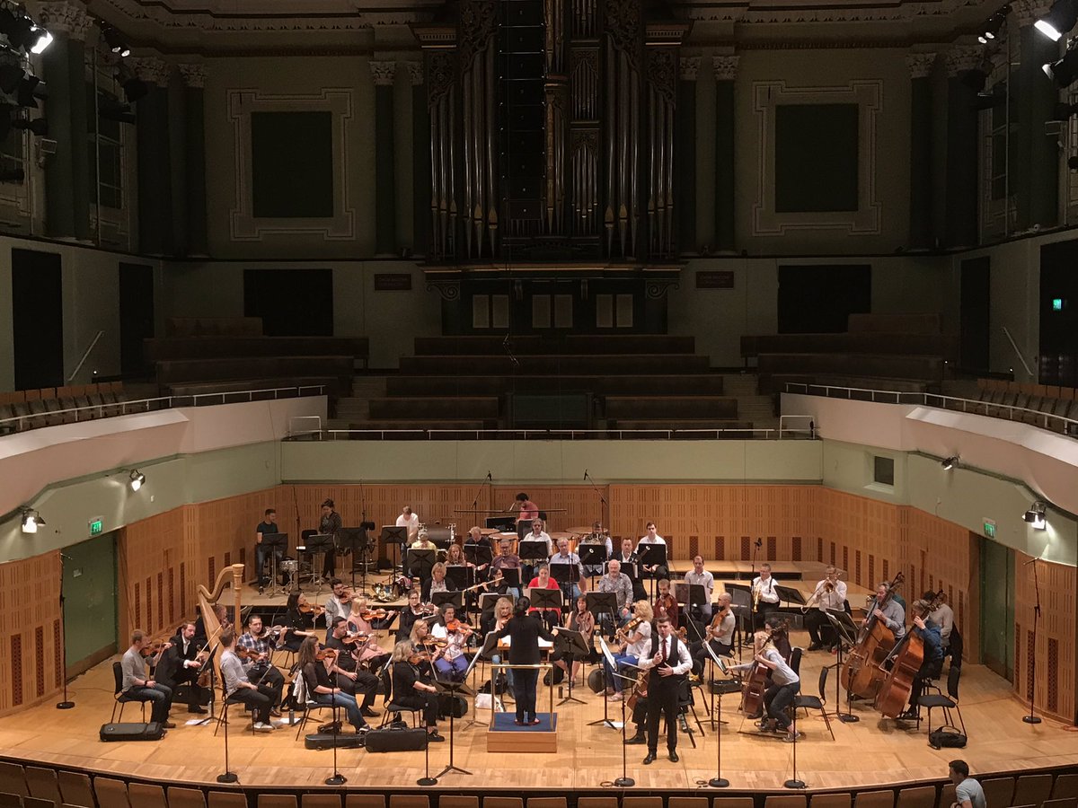 IrishNatOpera's tweet photo. Final rehearsals with the @rte_co ahead of tonight’s #INOStudio gala concert. Orchestra and singers sounding absolutely wonderful. 🎶 What a treat in store for tonight’s audience. https://t.co/M1nV8Naf7e
