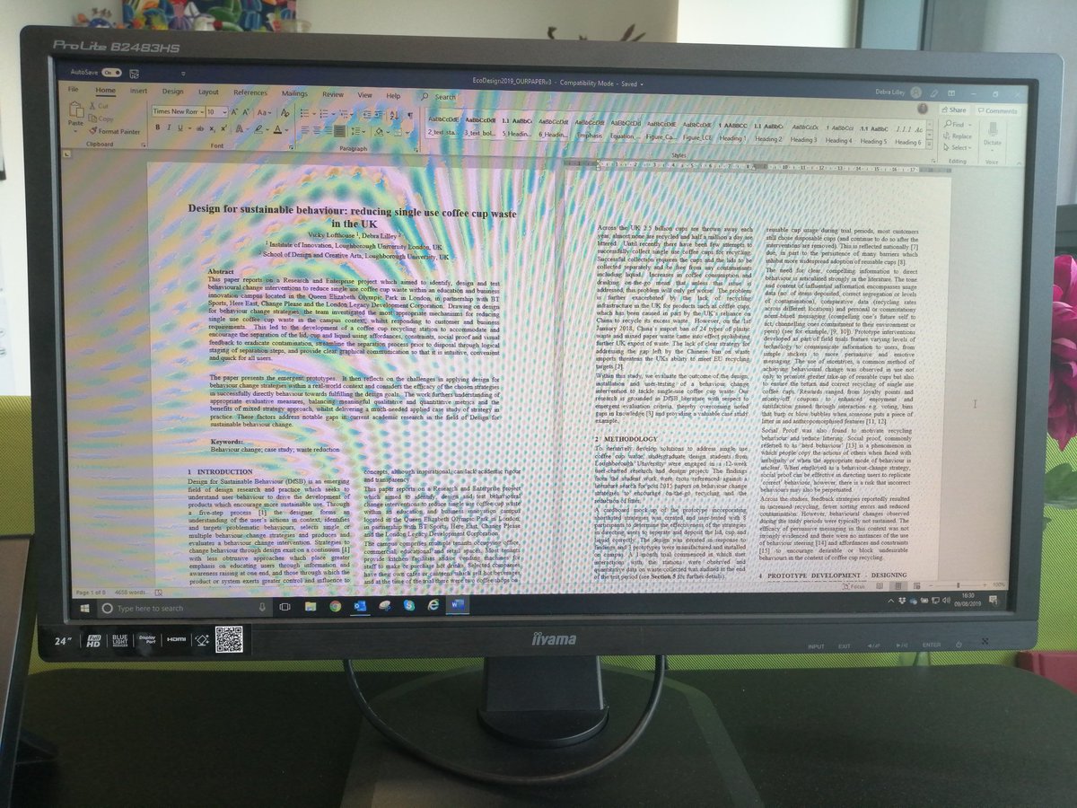 debralilleyLDS's tweet photo. Paper for EcoDesign 2019 with @VALofthouse on #lollybin written! #academicgoals #publication check βοΈ https://t.co/TpUsu9gOi0