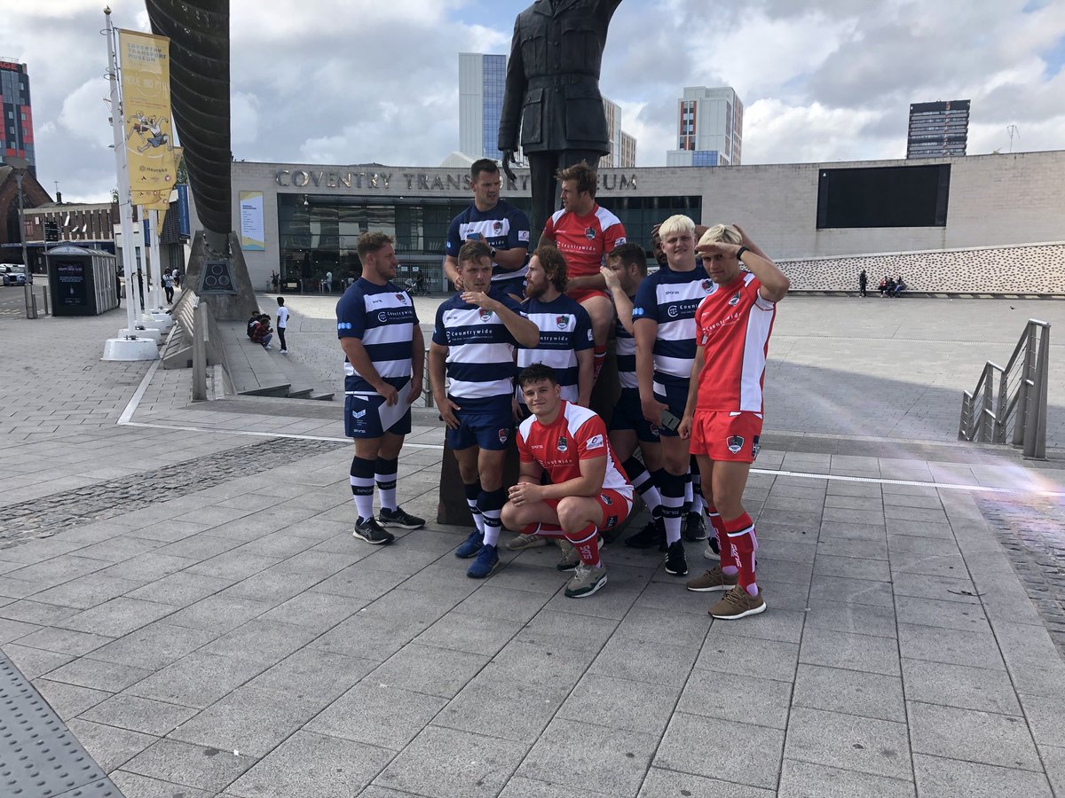 Parker33George's tweet photo. Team 1 in the city! Race us to #ButtsParkArena for the @CoventryRugby #CovKit launch event from 5-7pm! #OurClubOurCity #ThisIsCoventry #frankwhittle https://t.co/61Fs0BjEHa