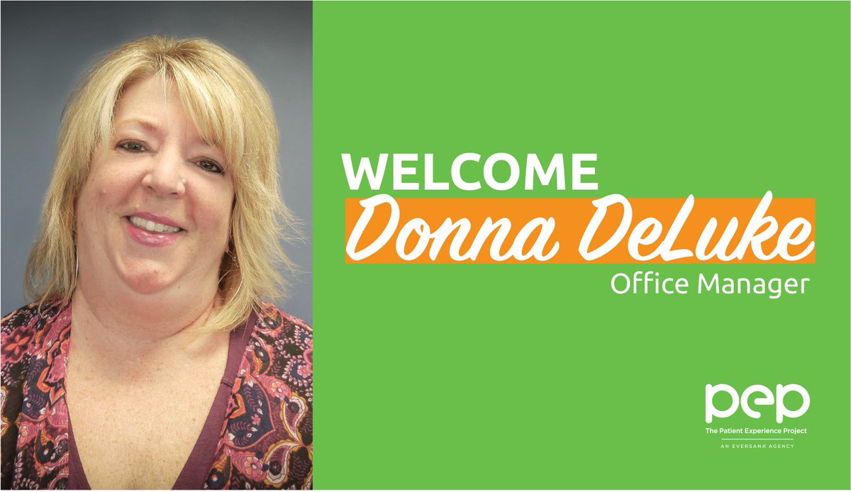 ThePatientExp's tweet image. Meet Donna DeLuke, PEP’s office manager. In addition to her 30 plus years of experience, Donna also brings her warm personality and attention to detail to her role at the agency. Read more here: the-pep.com/patient-experi…