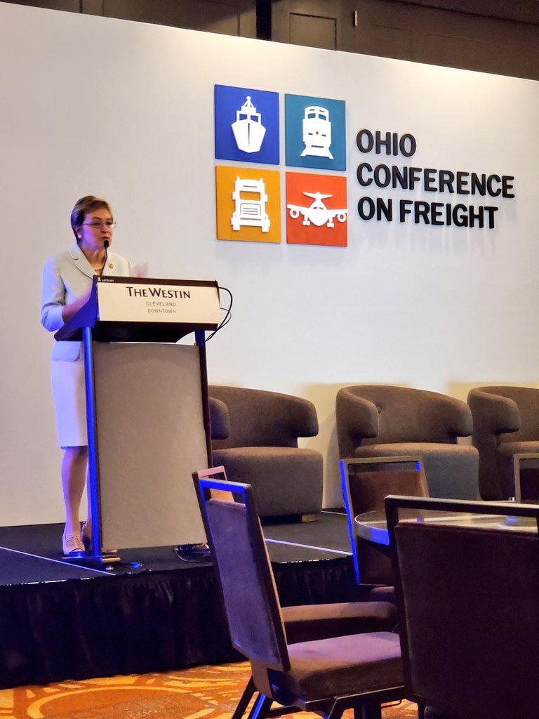 CanCGDetroit's tweet photo. Representative Marcy Kaptur is encouraging #Ohio to increase connectivity with 🇨🇦 to continue to spur prosperity throughout the #GreatLakes region. https://t.co/By6AQc51C5