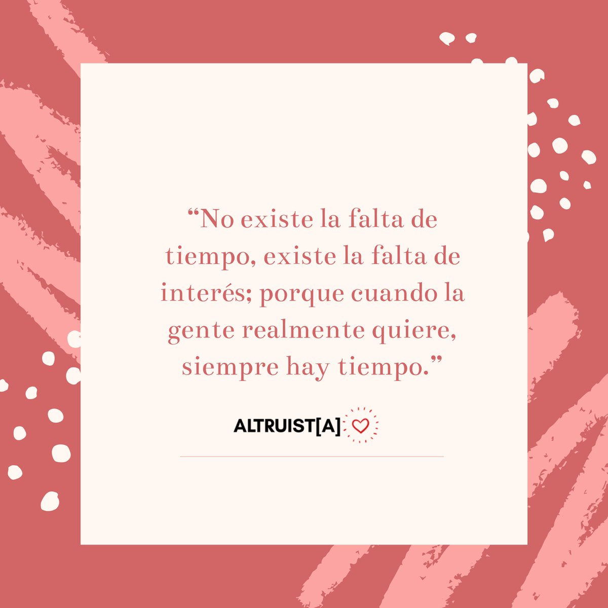 altruist_a_'s tweet photo. El tiempo y el interés.
_____________________________
#altruist_a #filantropa #bethechange✨ #frases https://t.co/8LURODVkLD