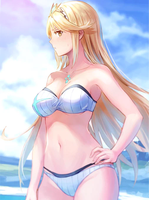 混ざりたいくせにクールに振る舞うヒカリちゃん。

#ゼノブレイド2 #XenobladeChronicles2 
Mythra is pretending to be cool. 