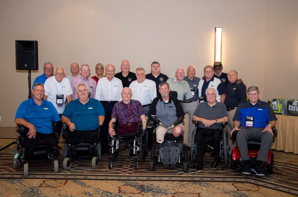 DAVHQ's tweet photo. A giant #THANKYOU to our #sponsors for another great #DAV & @DAVAuxiliary National Convention! #DAVCON wouldn't be possible w/o your generosity! #VES @TriWest @Walgreens @Ford @fordfund_ @FifthThird @USAA @UnitedConcordia @TheHWave @AlphaStim @NeurolumenLLC #HeroesWithHearingLoss https://t.co/EXwnvZmrpB