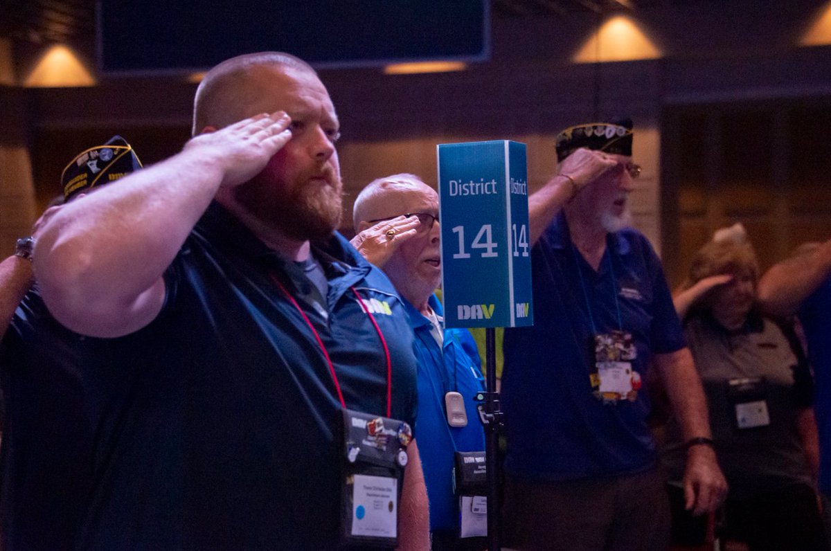 DAVHQ's tweet photo. A giant #THANKYOU to our #sponsors for another great #DAV & @DAVAuxiliary National Convention! #DAVCON wouldn't be possible w/o your generosity! #VES @TriWest @Walgreens @Ford @fordfund_ @FifthThird @USAA @UnitedConcordia @TheHWave @AlphaStim @NeurolumenLLC #HeroesWithHearingLoss https://t.co/EXwnvZmrpB
