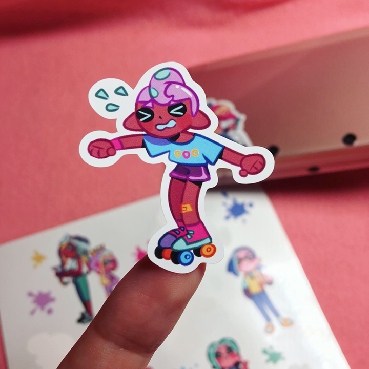 somsomik's tweet photo. I made new stickers and they came up ✨PERFECT✨
Tiny and bright!!! 😭💕 I'm so happy!
I'll add it (and something more new) to our store in two weeks! :9 I'm excited! https://t.co/4dsfbZQm1Q
