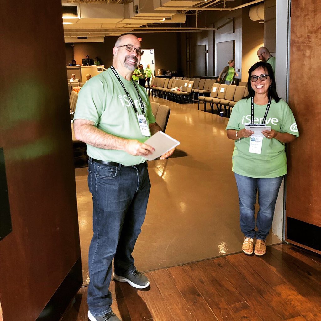 Volunteering at Global Leadership Summit. @gracepointchurchsatx     God is not unjust; he will not forget your work and the love you have shown him as you have helped his people and continue to help them.
Hebrew 6:10 (NIV) #GLS19 #gpwest