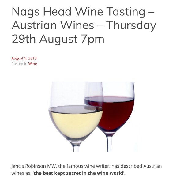 I’m hosting an Austrian wine tasting @instanags on Thurs 29th Aug for details go to pineswines.co.uk or email sean@pineswines.co.uk wine #winetasting #winelover #austrianwine #walthamstow #leyton #leytonstone