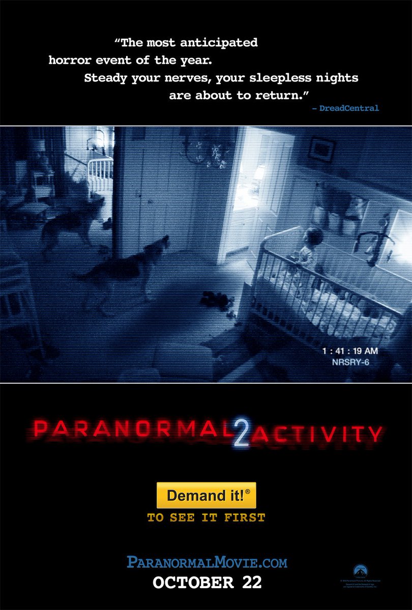 Back for another #FoundFootageMonth #FranchiseFriday with the sequel to the remarkably overrated Paranormal Activity. Wonder what else this series has in store for me. reprobatereviews.wixsite.com/reviews/post/p…
