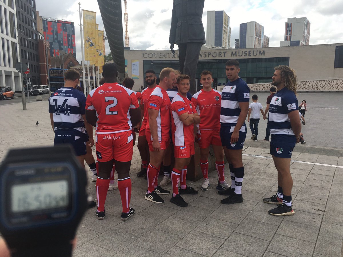 BenNutley7's tweet photo. Team 2 in the City! Race to us ButtsParkArena for the @CoventryRugby #CovKit launch event from 5-7pm! #OurClubOurCity #ThisisCoventry https://t.co/fg9as2CiNq