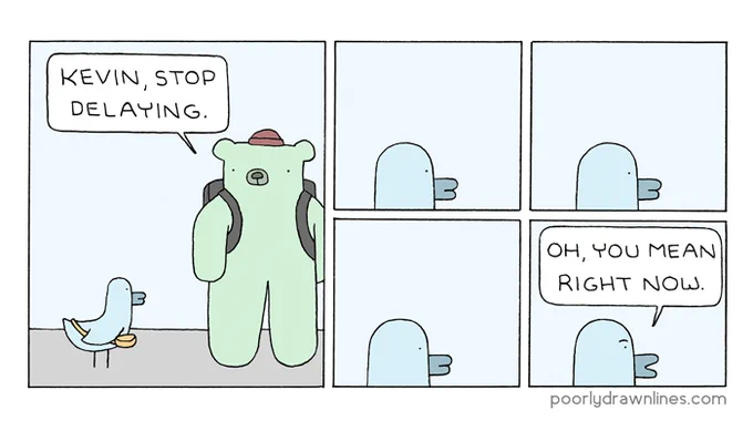 delaying 