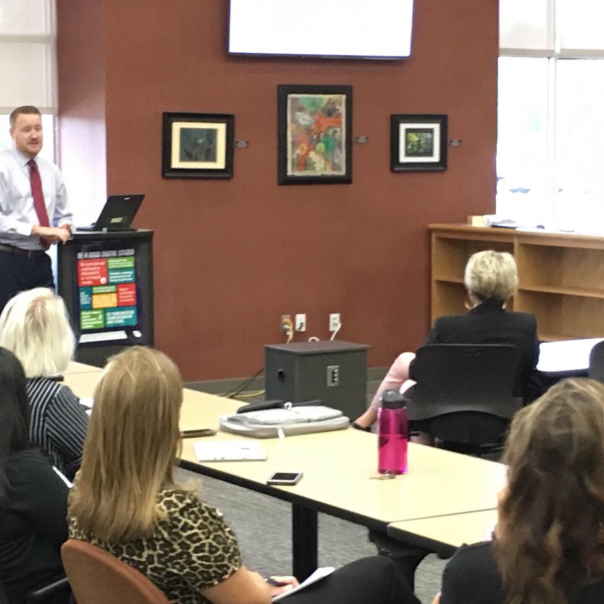 SSSDPanthers's tweet photo. Ross White leading discussion at SSHS Career and Technical Education Advisory Council! https://t.co/KrXdr0Lrxt