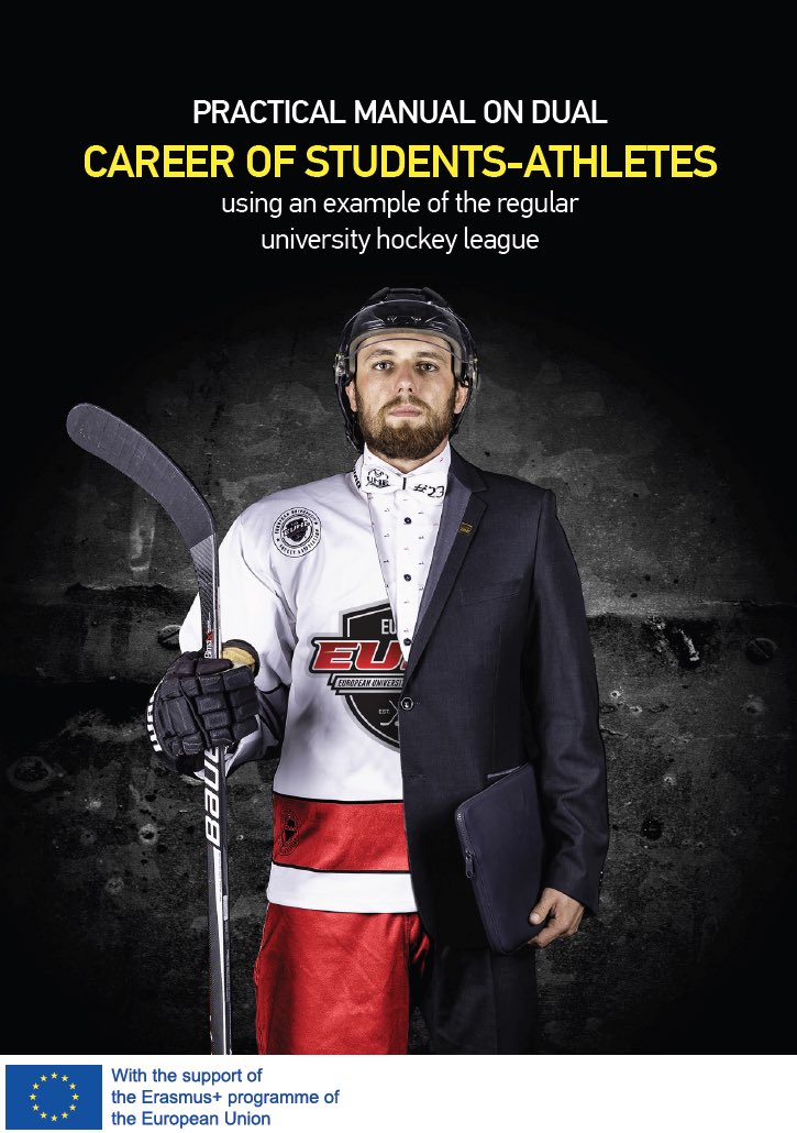EUHLhockey's tweet photo. Practical Manual of Dual Career of Students-Athletes https://t.co/Q8ruh6OI5a ... @EuSport @sportintergroup @EUErasmusPlus @Erasmus_Project
#euhl #euha #suha #acuh #univerzitnihokej #hokej #hockey #universityhockey #erasmusplus #dualcareer #studentsathletes https://t.co/5ISK3tVlHx