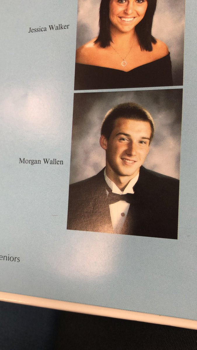 When <a href="/MorganWallen/">morgan wallen</a> used to go to your school... pre-mullet 😂
