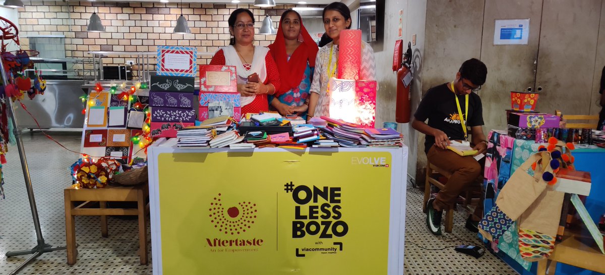 viacom18's tweet photo. The #ViacommunityWeek filled with fun, magic & learning comes to an end with a Charity Bazaar by Team #Viacom18.
@Viacommunity @Akanksha_India @SpringStBakery @AfterTaste2012 @WWFINDIA @worldforall @ics_1951 @advitya_mumbai @Trishul_NGO @SRLoveandCare @WSDIndia #RaahFoundation https://t.co/MKHUcHmceA