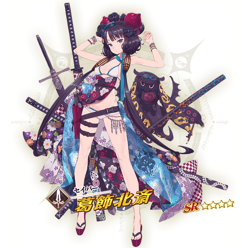 NekoBabbles's tweet photo. Wow... Summer Hokusai is bae. Good thing she's welfare! #FGO #FGOJP #hokusai #summertime https://t.co/CZ66DP0jRF