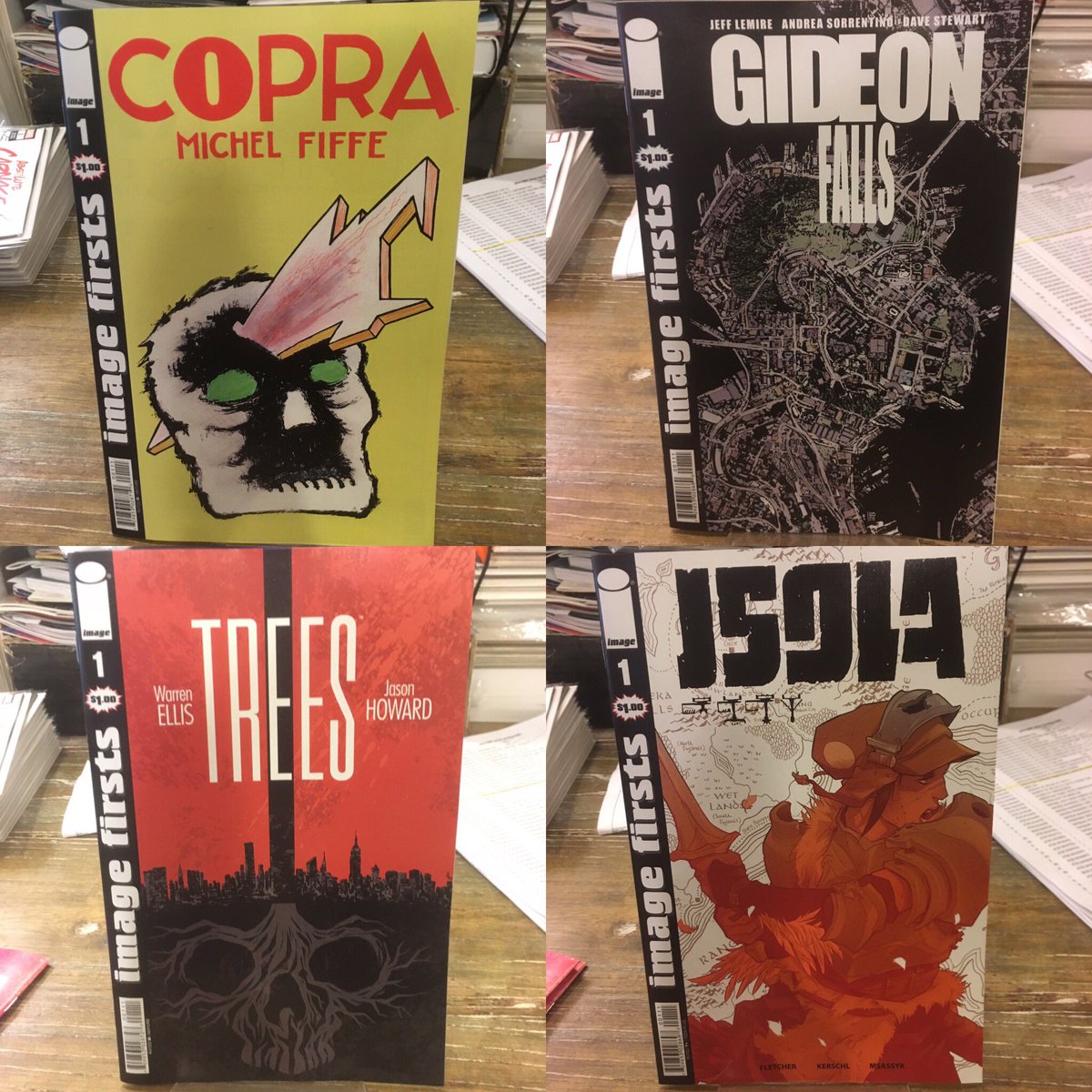 strangeadventrz's tweet photo. A new assortment of #imagefirsts are available for a buck each, reprinting the debut issues of some recent hit books. C’mon, gamble a buck—you might discover your new favourite series! #imagecomics #creatorownedcomics #readmorecomics https://t.co/Uf4Nq1NJBv