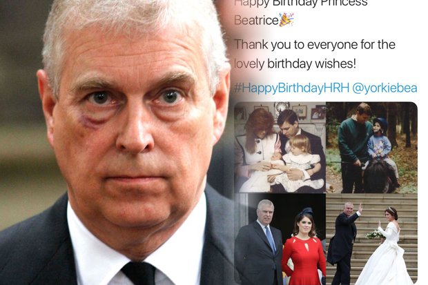 Prince Andrew wishes WRONG daughter happy birthday in message blunder  