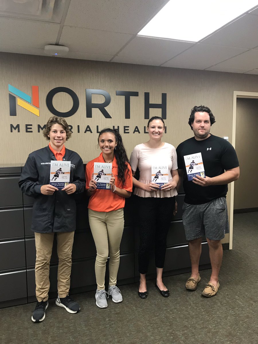 PieperFDN's tweet photo. The @pieperfoundation donated books (I’m Alive, Courage, Hope, and a Miracle) to patients at @northmemorial. The @pieperfoundation hopes this book will help patients and families in their recovery process overcoming life’s challenges
#givingback #charity #community #nonprofit https://t.co/ci0J9P9lcC