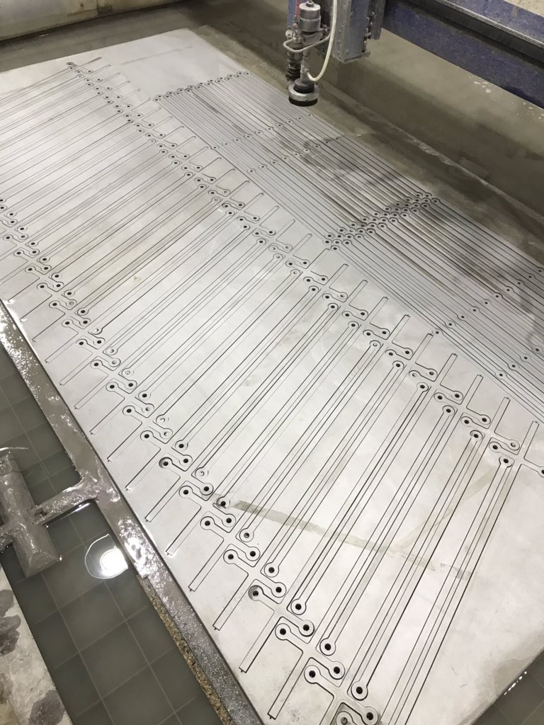 CutlassEng's tweet photo. @EnglishHeritage @EHTintagel Proud to have supported Underhill Engineering on this project, our @WARDJet waterjet spent 600 hours cutting all the handrail profiles, Gate’s and associated parts from duplex stainless steel.Congratulations to all involved,it was an absolute pleasure. #waterjetcutting #plymouth https://t.co/MxEPX3e6nM