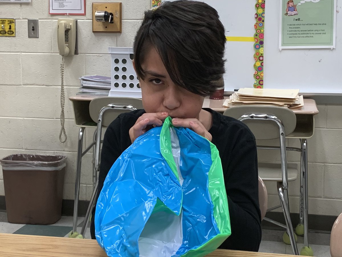 shannonpsimpson's tweet photo. Who knew blowing up the ball would be the hardest part of the STEM challenge 😜😂 #teamwork #wlms #Simpsonsquad #7thgraders https://t.co/CBwqN0zJCX
