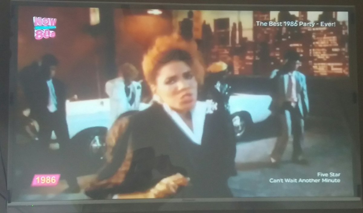 FiveStarFan's tweet photo. Nice to see @5starofficial being played on @NOWMusicTV_ 1986 with #CantWaitAnotherMinute https://t.co/MKPGhYBmci
