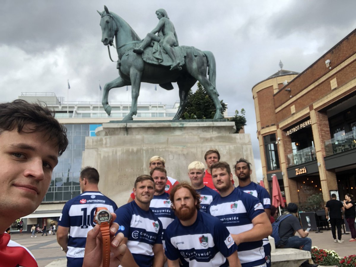 Parker33George's tweet photo. Team 1 in the city! Race us to #ButtsParkArena for the @CoventryRugby #CovKit launch event from 5-7pm! #OurClubOurCity #ThisIsCoventry https://t.co/byDkWhV0Og