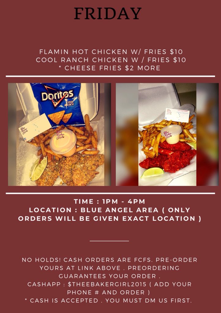 TheeBakerGirl's tweet photo. Only 3 plates left to preorder for TODAY ‼️

Order yours at the link below or cashapp  🤗

Cashapp 💰: $TheeBakerGirl2015 ( add your phone # and order ) 
Or pay here https://t.co/Z3caruwqQ5 

#Theebakergirl #pensacola #pensacolaeats #pensacolafood #PensacolaBeach #Perdido https://t.co/Y7J1Il2IKO