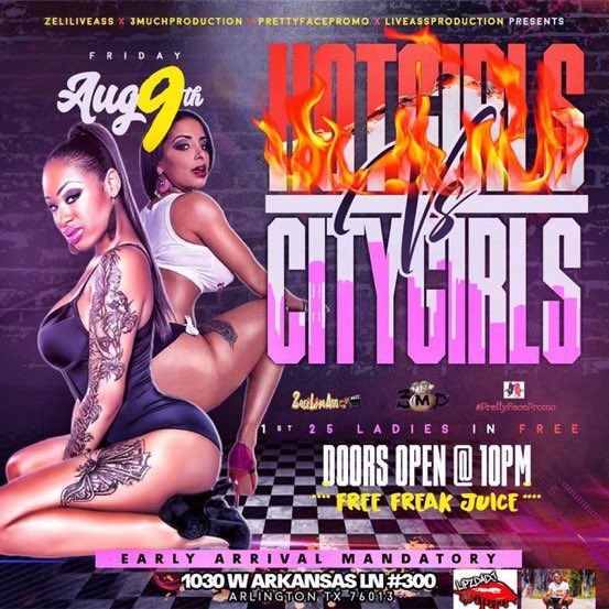 BiggMfKay's tweet photo. #HotGirlsVsCityGirls
#HotGirlsVsCityGirls
ARLINGTON, TX📍
@3MuchProduction bringing you #HotGirlsVsCityGirls 
TONIGHT‼️ https://t.co/rS6XQF3xEC
