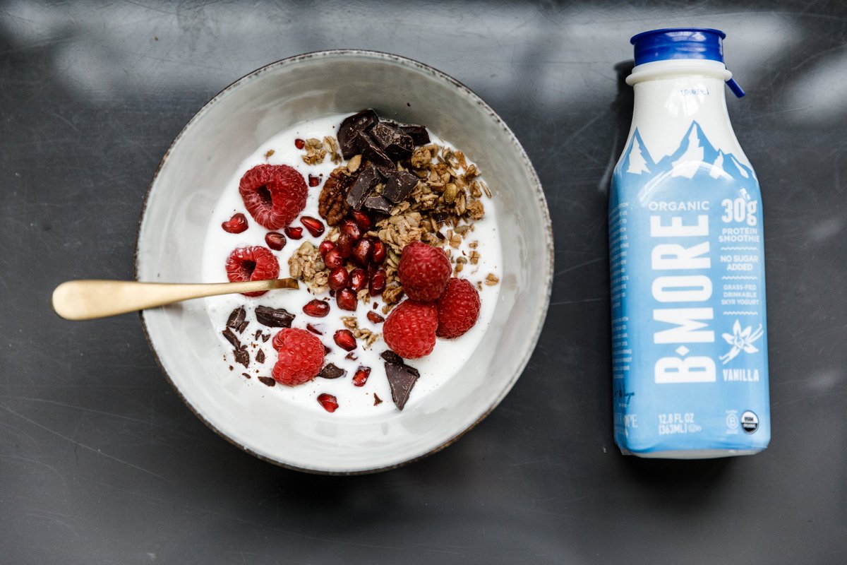 We love using @pyureorganic stevia to enhance the deliciousness of our organic skyr. We can provide 30g protein with no added sugar. It doesn’t affect your blood sugar and has zero calories. Drink from the bottle or make your own organic smoothie bowl. Thanks @pyureorganic.