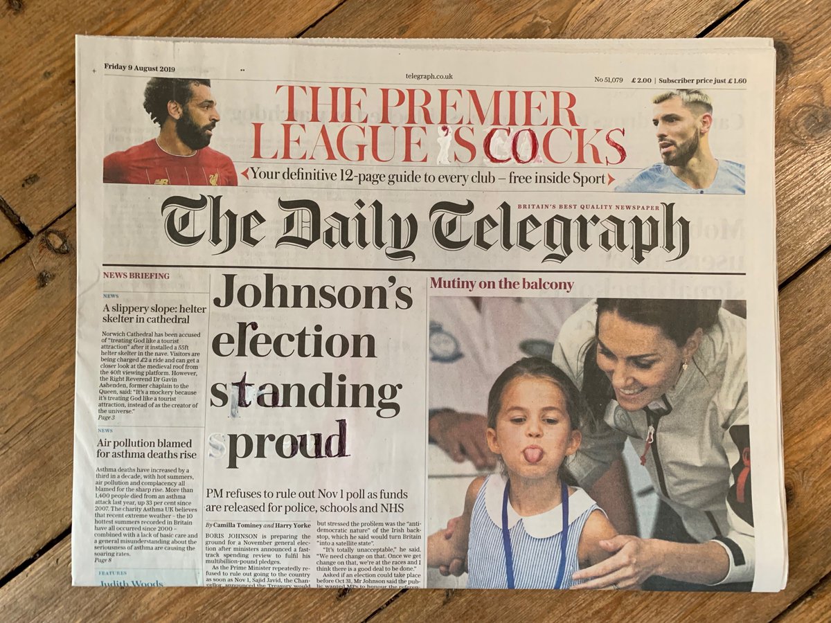 DailyTorygraph's tweet photo. New Daily Torygraph: Boris over excited. https://t.co/Zoim9IJvsD https://t.co/HKUY158c43