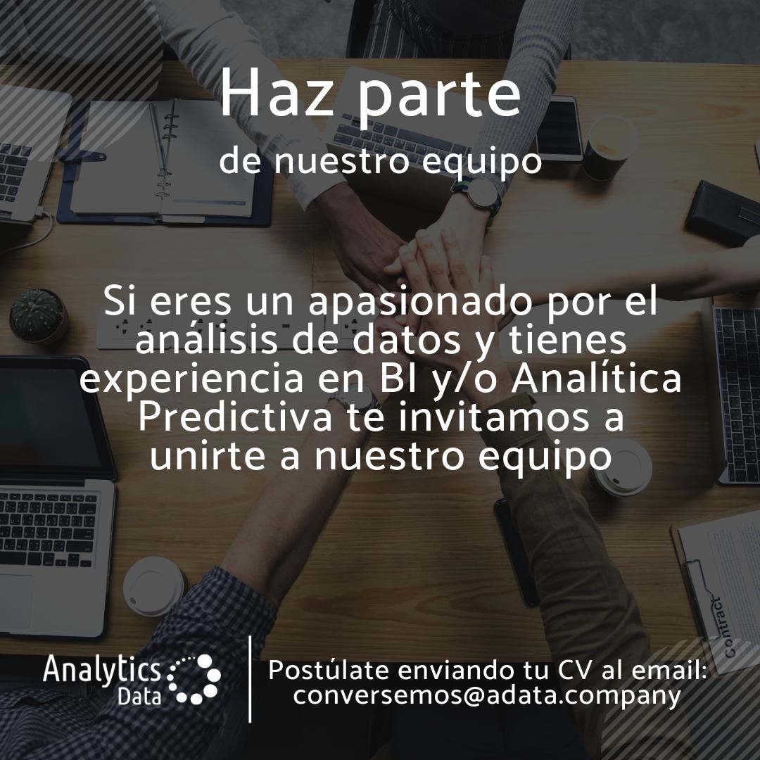 AnalyticsDataCo's tweet image. 📣 Haz parte del equipo #AnalyticsData
Escríbenos a: conversemos@adata.company
#TrabajoSiHay #Tecnología #BI #Qlik #BigData #MachineLearning @Ministerio_TIC @Guia_TIC