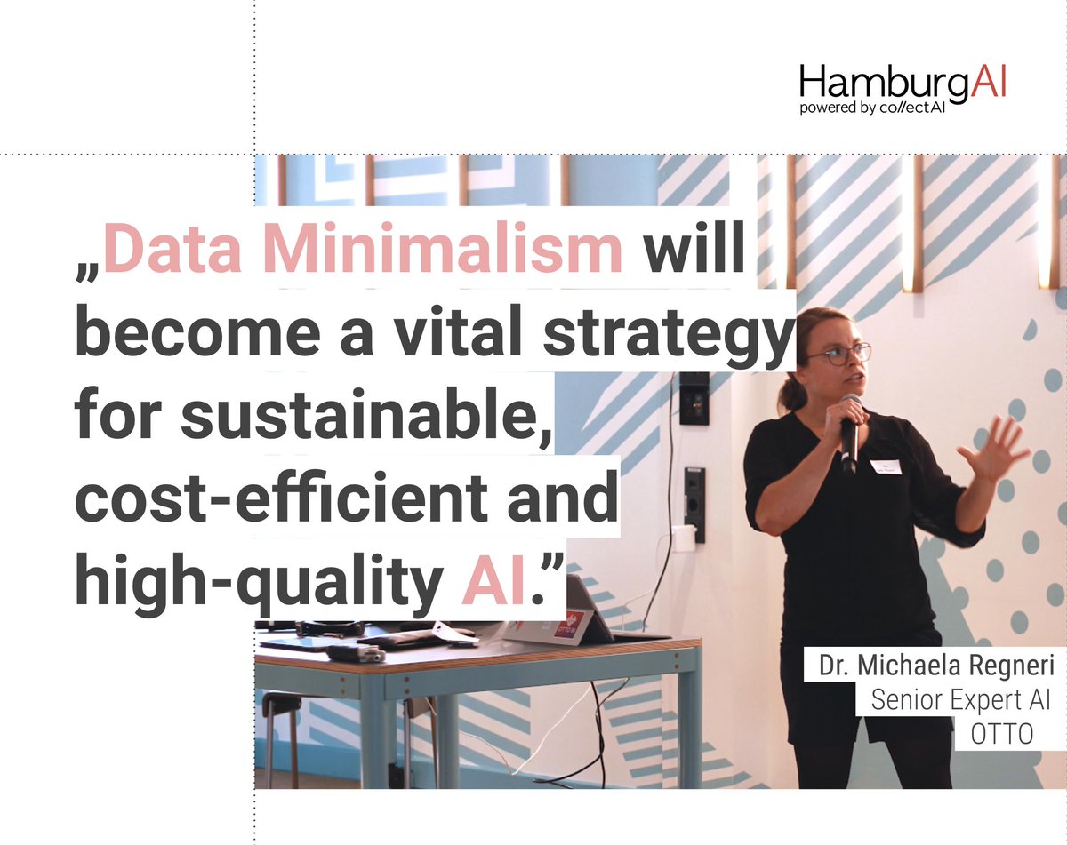 #Artificialintelligence helps @OTTO_de to master #digitization. At #HHAI, Dr. Michaela Regneri shared exclusive insights on how #dataminimalism takes the #ecommerce giant's AI to the next level.