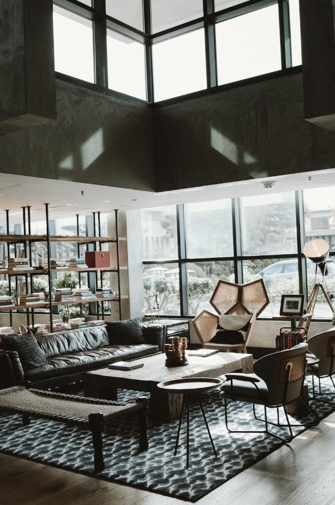 Living room meets art gallery. What's not to love about the design of the <a href="/HotelKabuki/">Hotel Kabuki</a> lobby?