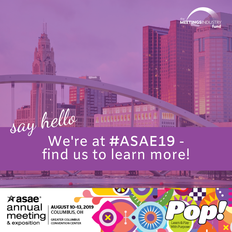 MeetingsFund's tweet photo. Are you headed to #ASAE19? Keep an eye out for two of our Board of Directors onsite, David Giger &amp; Joann Hoffman! Learn more about us on our website in the meantime: https://t.co/eRHxIQOKOa 
#WeveGotYourBack #MeetingFund https://t.co/XHkZs8ylsK