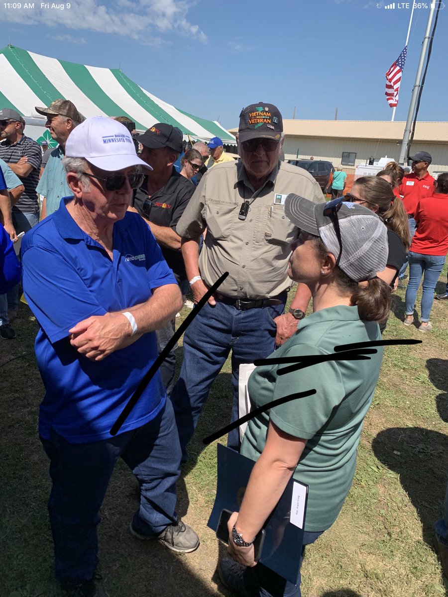 ruralagcouncil's tweet photo. Minnesota Farmfest is a wrap! Thank you @SecretarySonny @RepAngieCraig @collinpeterson @TedYoho @JimHagedornMN @RepDeanPhillips @PeteStauber @S_Buchta for talking with Minnesota farmer’s on the importance of securing trade and the need for Congressional action on #USMCA.#USMCAnow https://t.co/6h50wis9LR