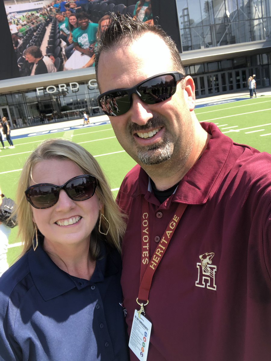 FriscoPGAPro's tweet photo. New job, new year, new start! Excited to be starting this FISD Education journey with you. #OurFISDStory #FISDLearns #FISDconvocation2019 https://t.co/dCgRyl2Ii2