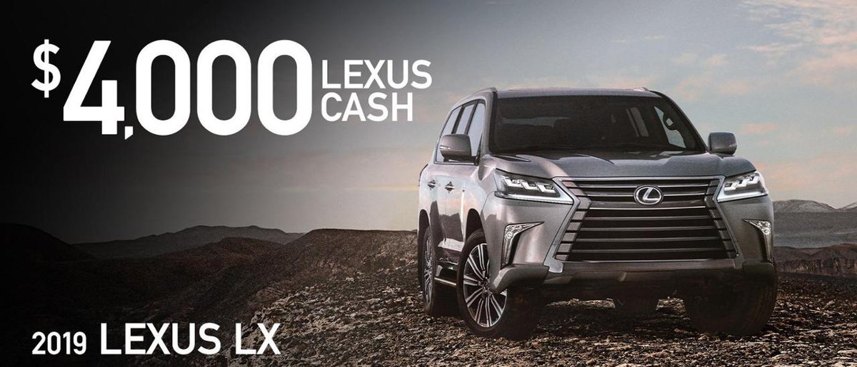 EskridgeLexus_'s tweet photo. Lease or purchase any 2019 Lexus LX model or trim and recieve $4,000 worth of Lexus Cash! #EskridgeLexusofOklahomaCity #OklahomaCity #OK #OKC https://t.co/jHC612WKAi