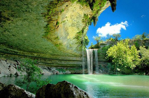 TexasLegalDocs's tweet photo. Oh boy does Texas have it all!  No, this isn't Hawaii, this is a snapshot of the Hamilton Pool Reserve.  We've got hidden gems like this all over the state.  Who's been here to cool off on a hot summer day?  https://t.co/PE0D5Al1Bh https://t.co/gFYXyv59Ch