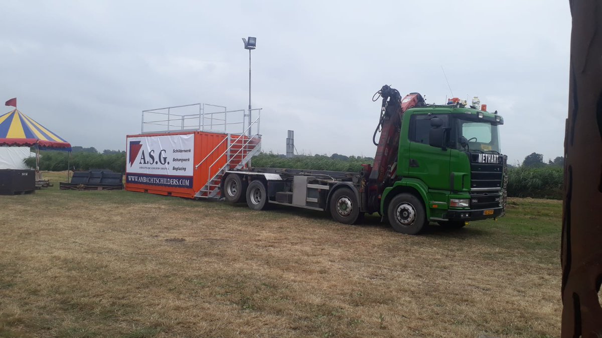 <a href="/kroon_VVD/">Ingo Kroon</a> herken je de container nog? Nu met hekken &amp; bordes op dak en trap aan de voorkant. #zandstock <a href="/Nethart_NL/">Nethart Milieuservic</a> verhuur #uitkijkcontainer