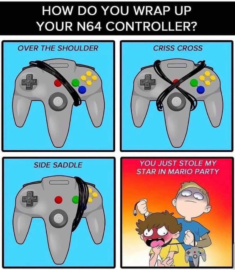 How do you wrap up your N64 controller?

#Gamervintage #N64 #MilitAntGame