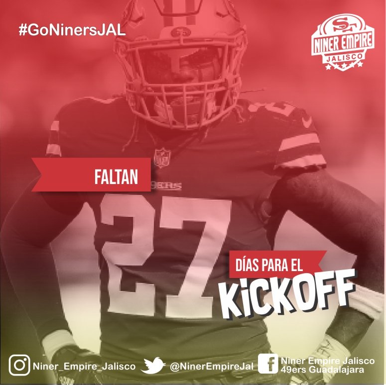 NinerEmpireJAL's tweet image. Faltan 27 días PARA EL KICKOFF!!! 😱🏈🇦🇹✊
#AdrianColbert #KickOff #NinerEmpireJAL #NinerEmpire #49ers #NFL #TicTacTicTac