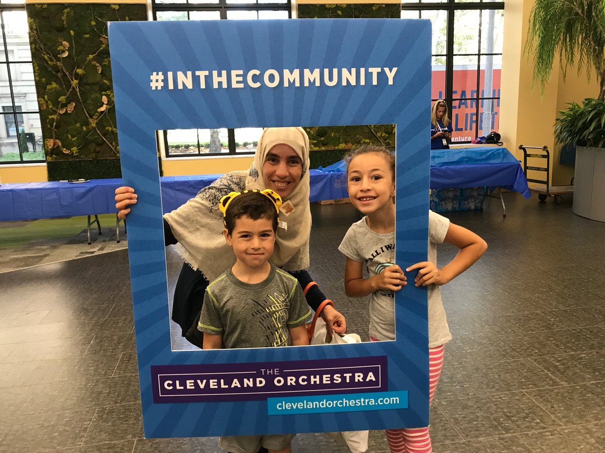 CleveOrchestra's tweet photo. Free, kid-friendly, and open to the public until 2pm today--we're downtown at Cleveland Public Library for Be My Neighbor Day! Presented by @PNCBank, @ideastreamArts, and @Cleveland_PL.

See here for more info on our education &amp; community programs: https://t.co/1GT0ulbHnL https://t.co/F442WTmug7