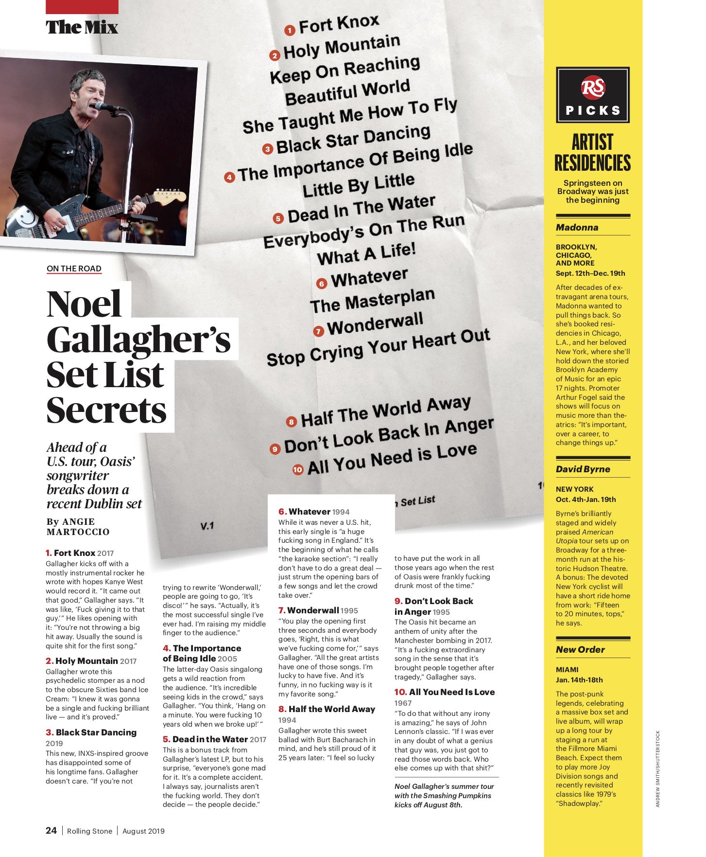 Noel Gallagher Everyone S Gone Mad For It It S A Complete Accident I Always Say Journalists Aren T The F King World They Don T Decide The People Decide Ng On Dead In