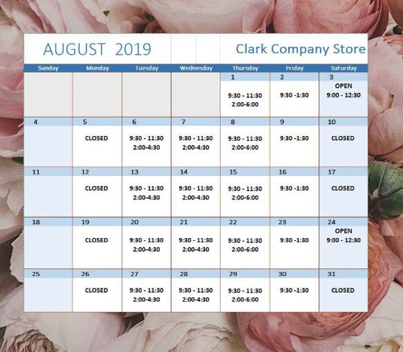 lorealpec's tweet photo. August Company Store Calendar for all 1x shopping pass holders #happyshopping #lorealproductevaluation #lorealpec #becauseyourworthit #buyallthethings #programperks https://t.co/5zZa95v1a7